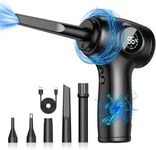 Compressed air Duster, Electric air Duster with LED Light 150000RPM Keyboard Cleaner for Office - no Canned air Duster, Good Replacement for Compressed Air Can - Cordless Air Duster 7600mAh
