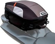 KRONOX Motorcycle Tail Bag Waterproof Cover Included - Expandable, fits a Helmet. Includes Backpack Straps. Universal Rack Luggage or Rear Seat Bags