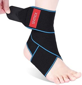 SIVITICK 1 Unidad Tobillera para Esguince Tobillera Estabilizadora Protector Compresión Ajustable Protección de Tobillos para Deportes Azul