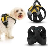 Gooby Soft Mesh X Step in Dog Harness - Yellow, Large