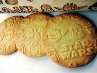 STARS WARS Embossing Rolling pin. Laser Engraved Dough Roller for Embossed Cookies or Pottery by Algis Crafts