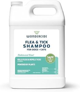 Wondercide - Flea & Tick Shampoo for Dogs and Cats - Flea and Tick Treatment with Natural Essential Oils - for Pets Over 4 Months - Powered by Plants - Cedarwood - 128 Fl oz