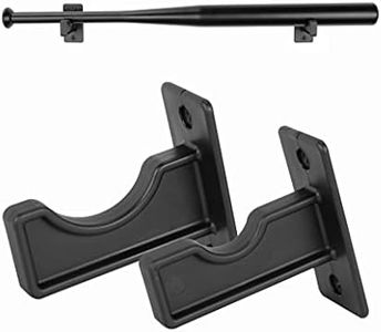 Hikeen 2 Packs Baseball Bat Wall Mount Bat Display Rack Bat Hangers for Wall Bat Wall Holder for Horizontal Display