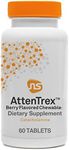 NeuroScience AttenTrex L-Tyrosine Chewables for Adults, Kids + Teens (60 Berry Flavored Chewable Tablets)