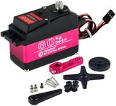 Stemedu 60KG Digital Servo Large Torque Steering Motor Stainless Steel Metal Gear RC Servo High Speed 0.13sec/60 Degree at 8.4V for Robotic & 1:5 RC Car (Control Angle 270 Degree)