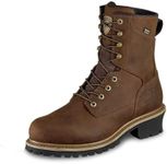 Irish Setter, Mesabi, Men’s, 8", Waterproof, Insulated 600g, Steel Safety Toe, Logger Boot, Brown, 10.5 D (Medium)