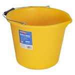 Faithfull FAI3GBUCKYEL 14 Litre (3 Gallon) Yellow Builders Bucket