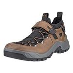 ECCO Men's Offroad Explorer Two Strap Hiking Shoe, Cocoa Brown/Black/Camel, 9-9.5