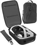 Akaigu Hard Travel Case Storage Case for Oculus Quest 2 All-in-one VR Gaming Headset and Controllers Accessories Carrying Bag (Black)