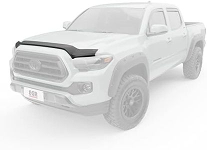 EGR 305085 SuperGuard Hood Guard Bug Deflector Protector, Matte Black Finish, Compatible with Select 2016 to 2023 Toyota Tacoma All Cabs Models