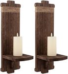 2Pcs Rustic Wall Hanging Candle Sco