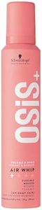 Schwarzkopf NEW OSiS+ Airwhip Flexible Volume Mousse | Non-Crunchy, Light to Medium Hold | Hair Volume & Body | Heat Protection up to 250°C/450°F| For All Hair Types, 200mL