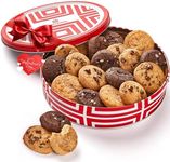 Valentine’s Day Cookies Gift Basket in Tin - Individually Wrapped Fresh Baked Chocolate Chip Cookies Variety for Loved Ones by On Occasion