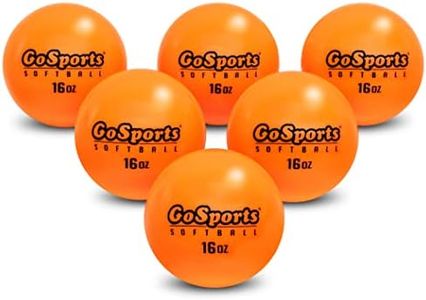 GoSports 3.82 inch Weighted Training Softballs 6 Pack - Hitting & Pitching Training for All Skill Levels - Improve Power and Mechanics