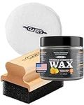 CLARK'S Finishing Kit for Soapstone - Slate and Concrete Countertops - Includes Wax - Large Applicator and Buffing Pad - Stone Floor Wax - Stone Sealer Wax (177ml) - Lemon and Orange Extract