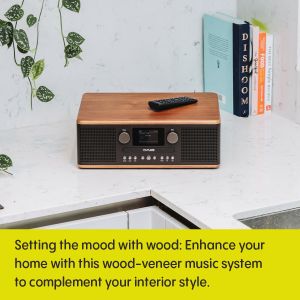 Pure Classic C-D6 Music System – Black Stereo Audio System