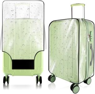 KSSZZCO Thicken Clear Luggage Cover Protector, 30" PVC Luggage Covers for Suitcase Waterproof Dustproof Anti-scratch Travel Suitcase Covers Case for Wheeled Luggage