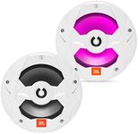 JBL - Marine Series 8” (200mm) two-way audio multi-element speaker with RGB lighting 150W – White