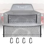 MICTUNING Truck Bed Envelope Style Cargo Storage Elastic Mesh Net Organizer Compatible for 2013-2021 Chevrolet Silverado WT LS LT LTZ