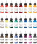 Xtreme Inks Primary Color Set, Comprehensive Color Set, Expertly Crafted Collection for Lifelike Tattoo Artistry, Perfect Blend of Hues, Expertly Formulated (Set of 24, 1/2 oz)