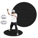 DEVASO Foldable VR Mat for Meta Quest 3S, Round Anti Fatigue Mat, Non-Slip and Comfortable Floor Mat, Premium Game Accessories for PSVR2, Oculus/Meta Quest 3/2/Pro and More