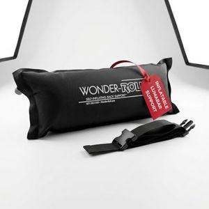 Wonder-Roll Self Inflating Travel Lumbar Pillow | Self Inflating Pillow Helps to Relax The Back. Use as an Inflatable Back Pillow, Inflatable Lumbar Pillow, and Inflatable Back Support