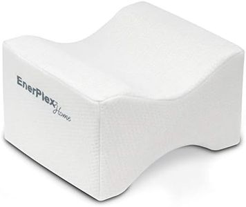 EnerPlex CertiPUR-US Certified Never-Flat Memory Foam Knee Pillow Orthopedic Pillow Wedge for Back Pain Leg Pain Sciatica Pain Relief Pregnancy Pillow Hip and Spine Alignment Removable Washable Cover