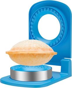 Metal Sandwich Cutter and Sealer Round Sandwich Cutters for Great Perfectly Sealed Sandwiches, Lunch Box Snacks & Party Food Prep (Blue)