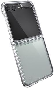 Speck Clear Samsung Galaxy Z Flip 5 Case - Foldable, Scratch Resistant & Drop Protection - Anti-Yellowing Clear Phone Case for Galaxy Z Flip 5 - Presidio Perfect-Clear