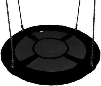 100cm 40" Tree Swing Spinner Kids Swing Seat Saucer Nest Swing Round Ring Large Tire Swing – 200 KG Weight Capacity, Fully Assembled, Easy to Install