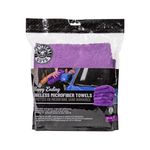 Chemical Guys MIC34803 Happy Ending Ultra Plush Edgeless Microfiber Towel, Purple, 16" x 16", Pack of 3