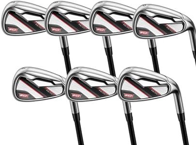 PGF Golf PG-77 Iron Set 4-PW [7 Clubs] [Hand: Mens Right] [Length: Standard] [Flex: Reg]