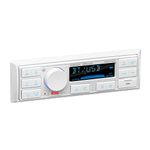 BOSS Audio Single DIN Mech-Less Marine Audio Bluetooth Multimedia Player, White
