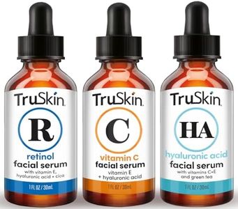 TruSkin Face Serum Trio – Hyaluronic Acid, Vitamin C & Retinol Serum for Face – Anti Aging Skin Care Set for Women – Skin Care for Bright, Smooth, Firm & Hydrated Skin, 1 fl oz, 3 Bottles