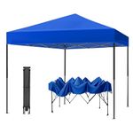 Roots & Leaf Waterproof Gazebo Tent/Canopy 10 x 10 ft for Outdoor & Terrace Garden (Blue, Pack of 1)