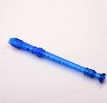 Blueberry R-52 Descant Soprano Recorder German style C Key 8 Holes Music Recorder Instrument Suitable for School Ensembles | Home Practice | Music Classes Recorder With Cleaning Rod (Blue)