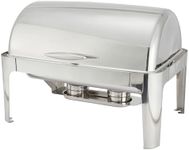 Winware Madison 8qt Full-size Chafer, Roll-top, S/S, Heavyweight, Stainless Steel