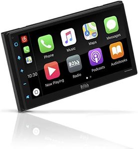 BOSS Audio Systems BVCP9850W Car Stereo - Wireless Apple CarPlay & Android Auto, Double Din, 6.75 Inch Touchscreen, Bluetooth, No DVD CD Player, AM/FM Radio Receiver, Wireless Remote Control