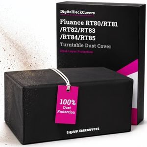 Turntable Dust Cover for Fluance RT80/RT81/RT82/RT83/RT84/RT85 | Compatible Fluance Record Player, Dust Cover Protector, Antistatic Fabric, Water Resistant
