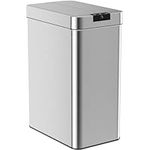 hOmeLabs 50L Automatic Stainless Steel Kitchen Bin with Butterfly Lid and Motion Sensor