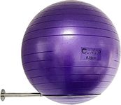 AUXPhome Wall Mounted Stainless Steel Exercise Ball Holder, Sturdy Yoga Storage Rack, Stability ball Display for Exercise/Yoga/Stability Balls 32 cm to 86 (13'' 34''), With mounting screws