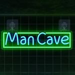 Man Cave Neon Sign, Dimmable LED Neon Wall Light with USB Powered, for Bedroom Living Room Game Room Home Birthday Gift for Boys Men