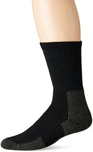 Thorlos Men's Crew Hiking Socks, Black, Medium US