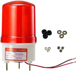YASONG LTE-1101MJ Rotating Warning Light with 90dB Buzzer, AC110V-120V Industrial Beacon Alarm Lights Emergency Security Siren