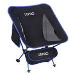 URPRO Camping Outdoor Ultralight Portable Folding Chairs Carry Bag Heavy Duty 145kgs Capacity Collapsible Folding Beach Blue