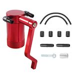 POSENG Billet Catch Can Air Oil Separator New Hemi Z-Bracket Technology Compatible with 2011-2021 Dodge Charger Challenger 6.4 L Red