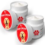 Pet Pull Paw Cream - 2 PK - Dog Paw Protector for Heat, Cold & Rough Surfaces - Paw Moisturizer Balm with Natural Waxes & Oils - Puppy Invisible Boot Soothes, Moisturizes, Protects