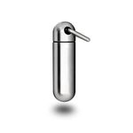 NUBARKO Mini Pill Fob, Titanium Keychain Pill Holder, Emergency Aspirin & Nitroglycerin Pill Holder for Men and Women, Waterproof, Light Weight and Non Allergenic