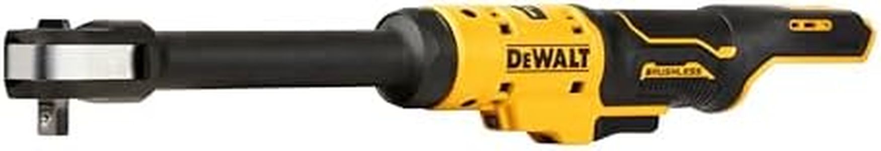 Dewalt 12V XR Akku-Ratsche DCF503EN (3/8“, bürstenloser Motor, mit verlängertem Ratschenhals, 80 Nm für schwere Schraubarbeiten, Rechts- / Linkslauf, mit LED-Leuchte, Lieferung ohne Akku & Ladegerät)