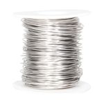 20 Gauge (0.8mm) Stainless Steel Craft Wire for Jewelry Making, 165 feet / 50 Meters Dead Soft Stainless Steel Bailing Wire Snare Wire for Craft and Jewelry Making, Round Selection